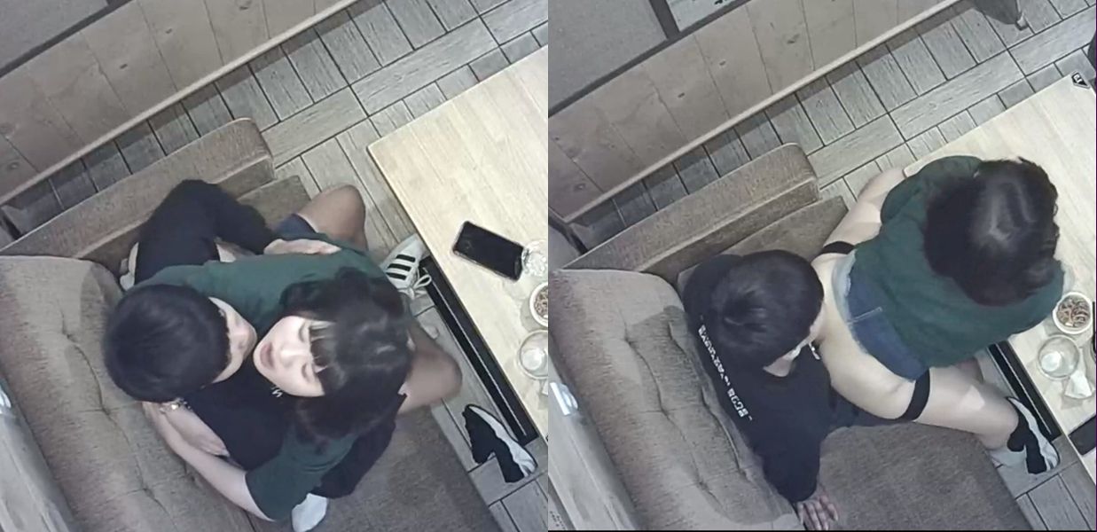 룸카페 겸둥이커플