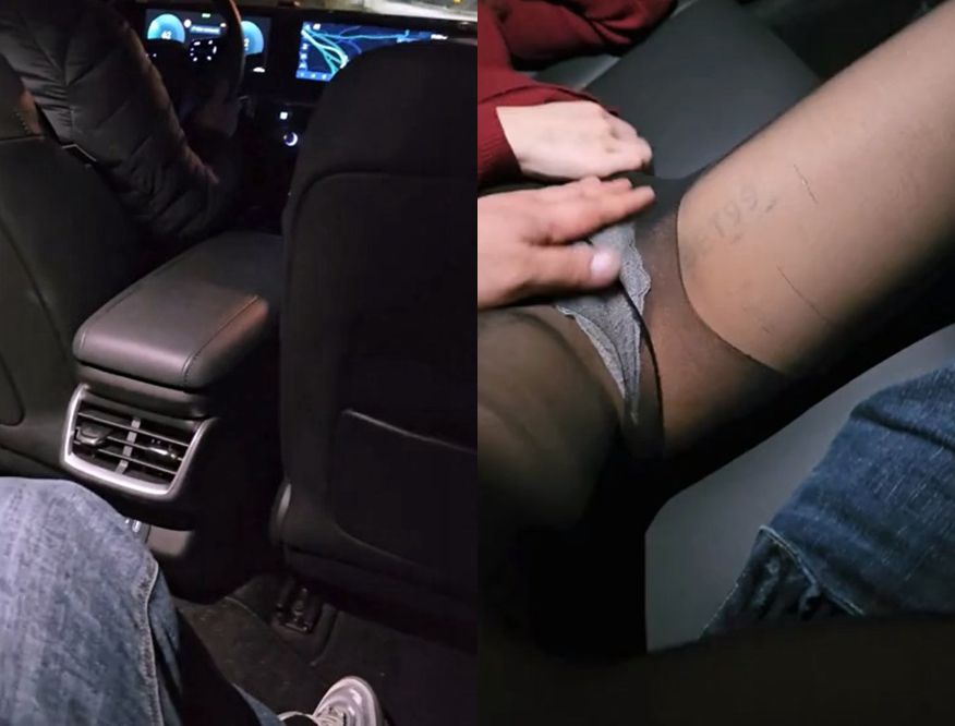 뒷자석에서 떡치던 꽐라커플 - 대리기사님도 합세하심