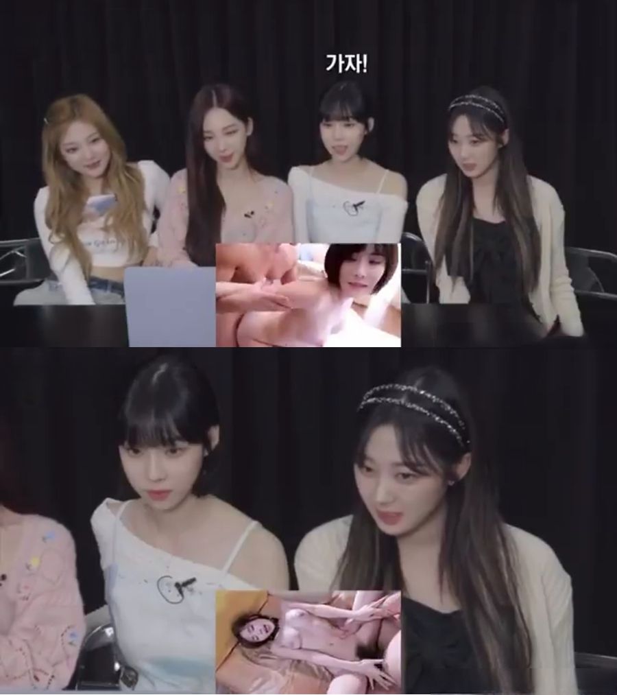 아름다운 여성들이 함께 자신들의 성인 비디오를 시청합니다.